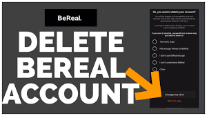 Deleting A Bereal Account